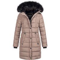 Damen Langer Gesteppter Wintermantel
