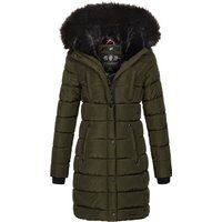 Damen Langer Gesteppter Wintermantel