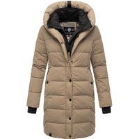 Warme Damen Winter Steppjacke mit Kapuze