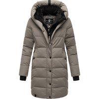 Warme Damen Winter Steppjacke mit Kapuze