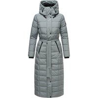 Eleganter, langer, gesteppter Wintermantel