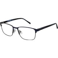Rechteckige Blaue Metall Vollrandbrille