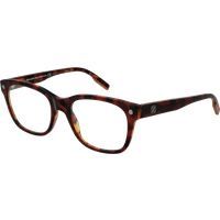 Rechteckige Brille mit Schildpattmuster und Vollrand