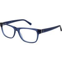 Rechteckige blaue Acetat-Brillenfassung