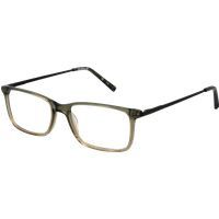 Rechteckige Vollrandbrille Grün Acetat