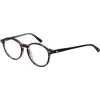 Gemusterte runde Vollrandbrille
