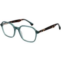 Türkisfarbene Acetat-Vollrandbrille