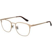 Goldene Metall Vollrand Quadratische Brille