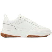 Moderne Low-Top Leder Trainer Sneaker