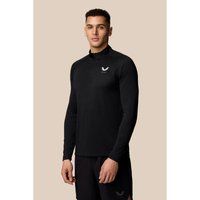 Castore Adapt Training 1/4 Zip Top Polyester Herren Schwarz Sport-T-Shirts