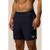 Castore Marken Elastische Shorts Polyester Herren Blaue Sportshorts