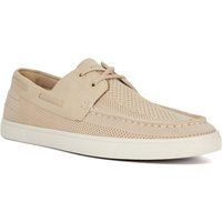 Dune Blaizerss Herren Bootsschuhe Aus Stoff In Creme