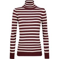 Gestreiftes Langarmshirt mit Rollkragen
