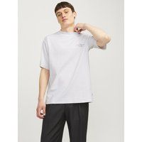 Jack & Jones Chad Branding Baumwoll Herren T-Shirt Weiß