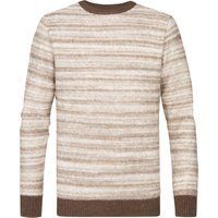 Herren-Streifenpullover mit Rundhalsausschnitt