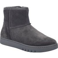 Graue Wildleder-Stiefeletten