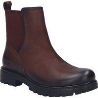 Chelsea-Stiefelette aus Leder mit Profilsohle