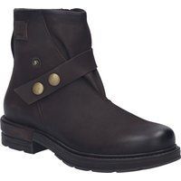 Leder-Stiefelette mit Riemendetail
