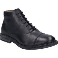 Schwarze Schnürstiefelette aus Leder für Herren