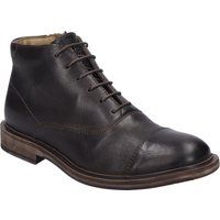 Klassische Leder-Stiefelette mit Kappe