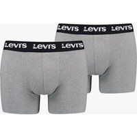 Levi's Repeat Logo Herren 3er-Pack Boxershorts Mittelgrau Melange