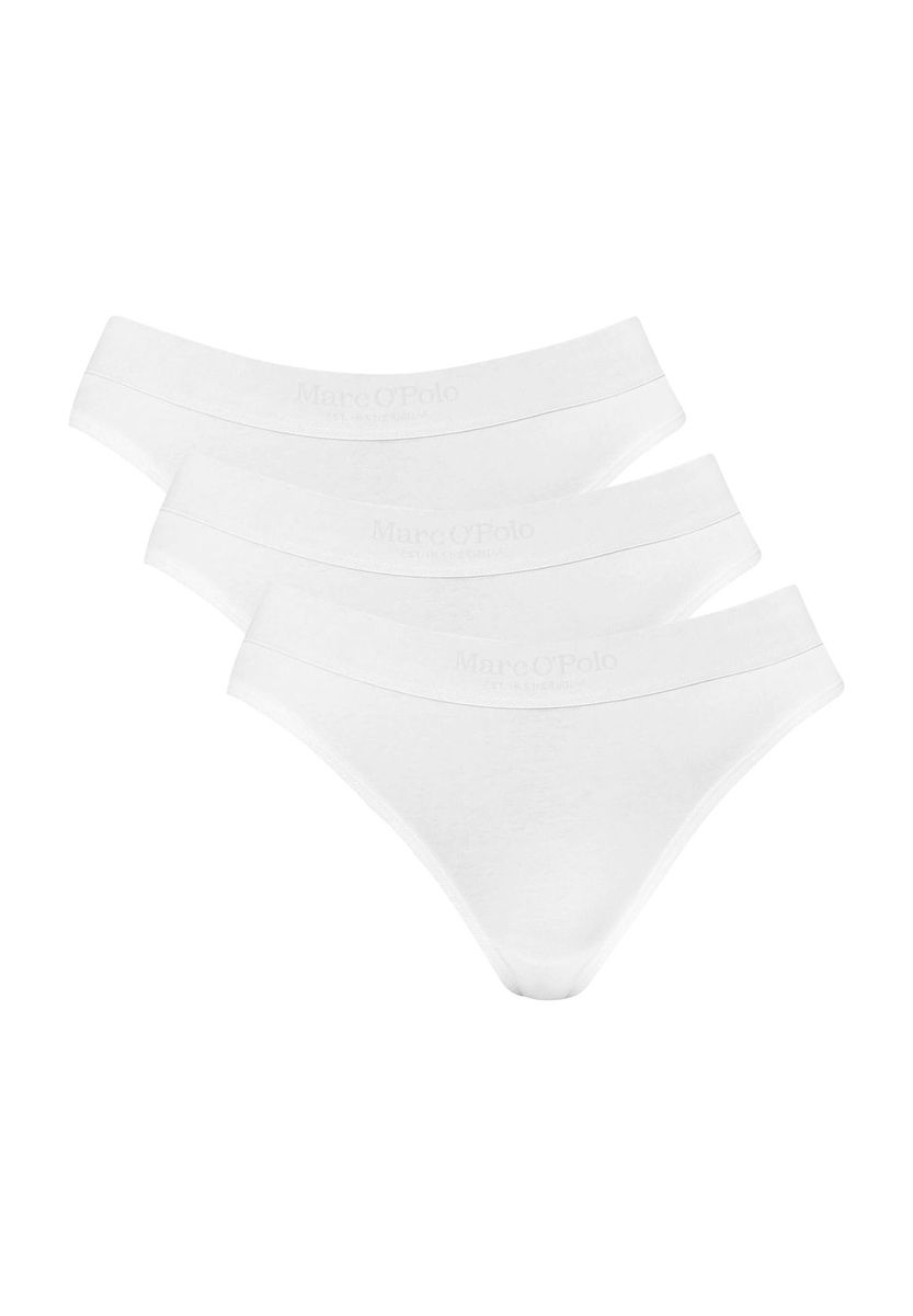 Klassisches, einfarbiges Baumwoll-String-Set