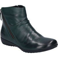 Leder-Stiefeletten mit Reißverschluss-Detail