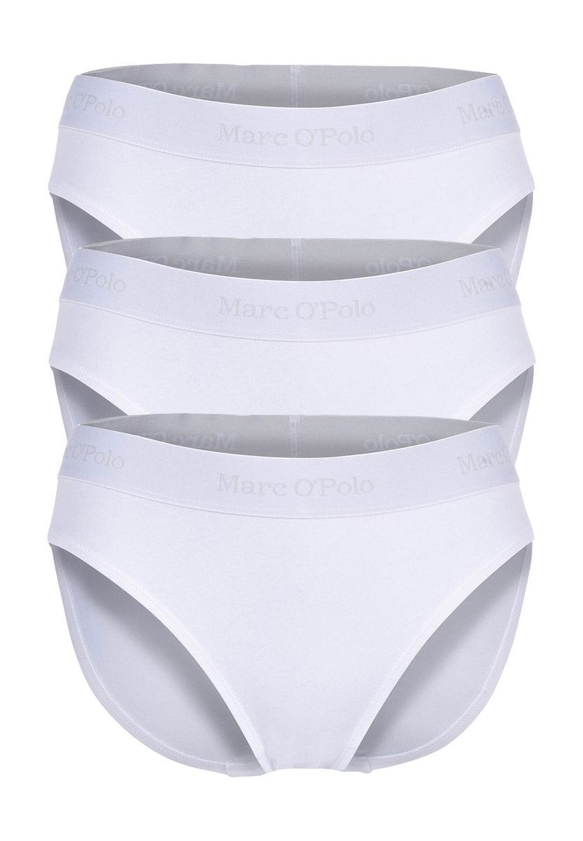 Klassische weiße Slips aus Baumwollmischung