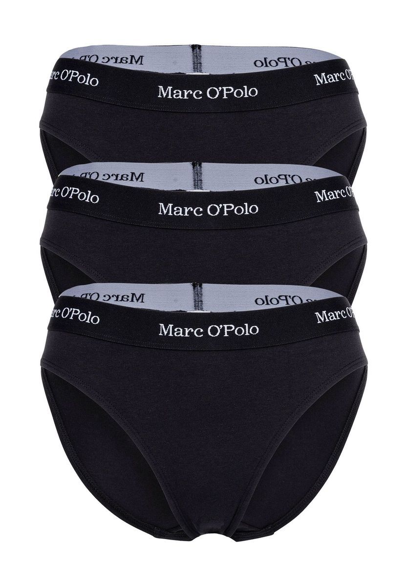 Klassische schwarze Slips aus Baumwollmischung