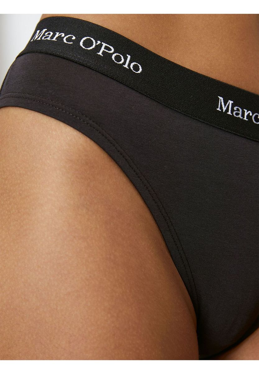 Klassische schwarze Slips aus Baumwollmischung