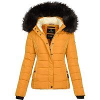 Warme gefütterte Winterjacke mit Kunstfell