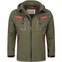 Herren Olive Softshell Outdoor Jacke