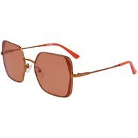 Kupfer Metallrahmen Quadratische Sonnenbrille