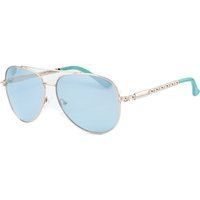 Aviator-Sonnenbrille mit hellblauen Gläsern