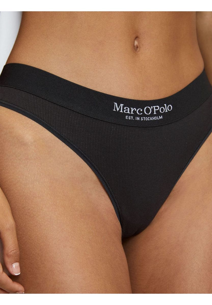 Gerippter Bio-Baumwoll-String 2er-Pack