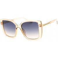 Übergroße, eckige Sonnenbrille mit Kettendetail