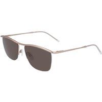 Roségoldene Sonnenbrille mit Metallrahmen