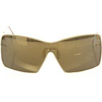 Übergroße quadratische Sonnenbrille mit Metallrahmen