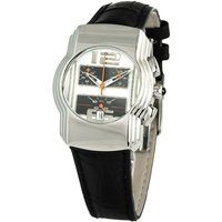 Chronographen-Uhr mit Lederband