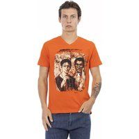T-Shirt mit V-Ausschnitt und Grafikdruck