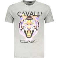 Baumwoll T-Shirt mit Tigergrafik-Print