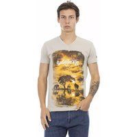 Wildlife Safari Grafik V-Ausschnitt T-Shirt