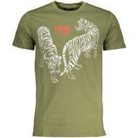 Baumwoll-T-Shirt mit Tiger-Grafikprint