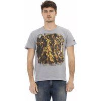 Lässiges T-Shirt mit abstraktem Grafikdruck