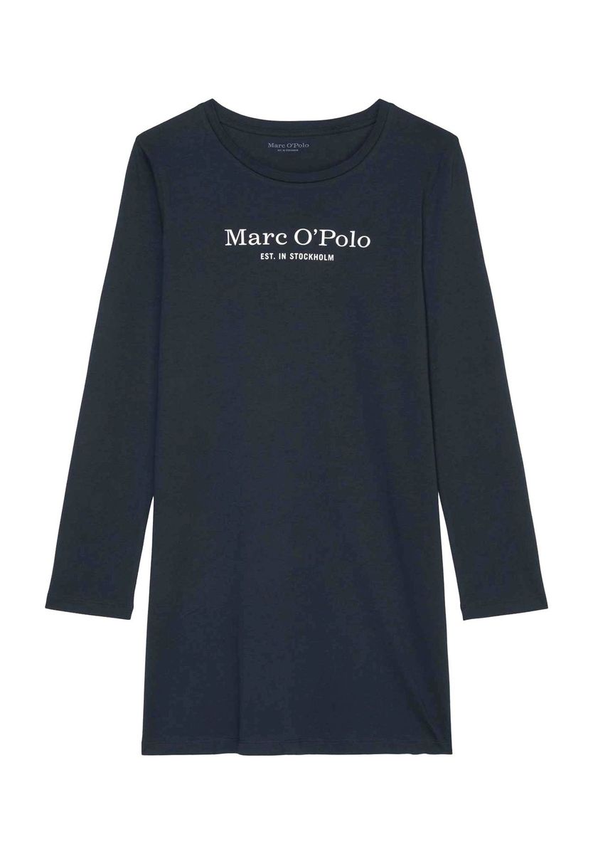 Langarm Baumwoll Nachthemd-Kleid