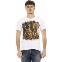 Abstraktes Grafikdruck Freizeit T-Shirt