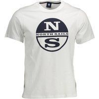 T-Shirt mit Kompass-Logo und Rundhalsausschnitt
