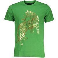 Grünes T-Shirt mit Grafikdruck und Rundhalsausschnitt