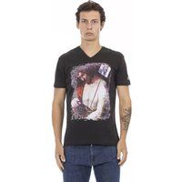 Vintage Jesus Grafik T-Shirt V-Ausschnitt