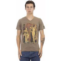 Künstlerisches V-Ausschnitt T-Shirt